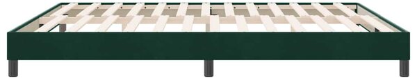 Postel Box Spring bez matrace tmavě zelená 180x210 cm samet 3315840