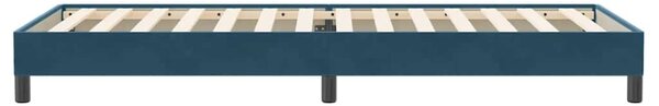 Postel Box Spring bez matrace tmavě modrá 80x220 cm samet 3315853
