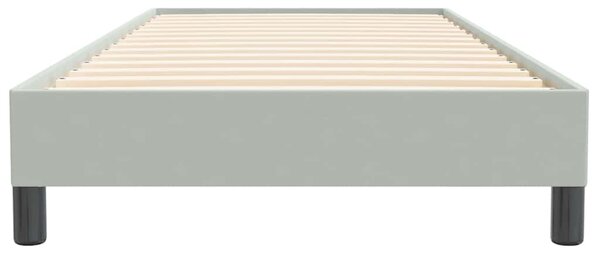 Postel Box Spring bez matrace světle šedá 80x220 cm samet 3315849