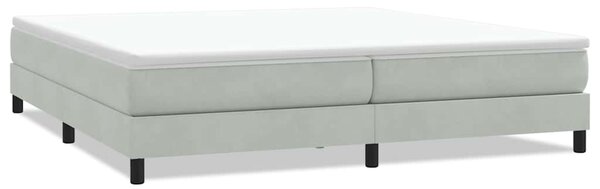 Postel Box Spring bez matrace světle šedá 200x210 cm Velvet 3315843