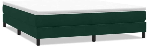 Postel Box Spring bez matrace tmavě zelená 180x210 cm samet 3315840