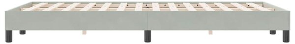 Postel Box Spring bez matrace světle šedá 120x220 cm samet 3315867