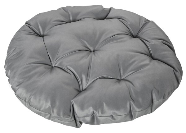 Outsunny Synthetic Rattan Otáčecí Papasan Křeslo Oválné Wicker PE Křeslo s Polštářem a Ocelovým Rámem Nosnost 160 kg pro Zahradu, Patio, Terasu 87x97x