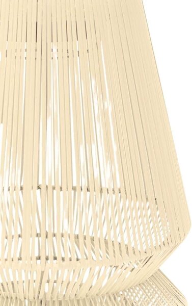 Original Home přenosná solární lampa LED Natural, Ø 20 cm, výška 30 cm, výplet z recyklované síťoviny, béžová (přírodní), 1 intenzita svitu