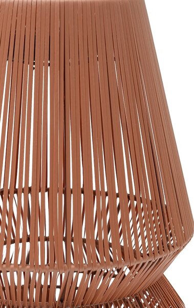 Přenosná solární LED lampa Original Home Terakota, Ø 20 cm, výška 30 cm, z recyklované síťoviny, 1 režim svícení