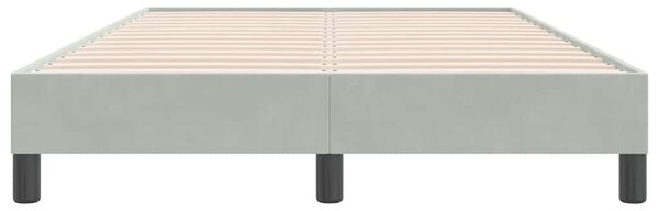 Postel Box Spring bez matrace světle šedá 120x220 cm samet 3315867