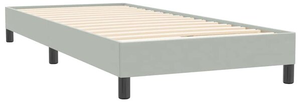 Box spring postel s matrací a LED Světle šedá 90x220 cm Samet 3317295