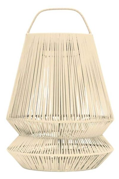 Original Home přenosná solární lampa LED Natural, Ø 20 cm, výška 30 cm, výplet z recyklované síťoviny, béžová (přírodní), 1 intenzita svitu