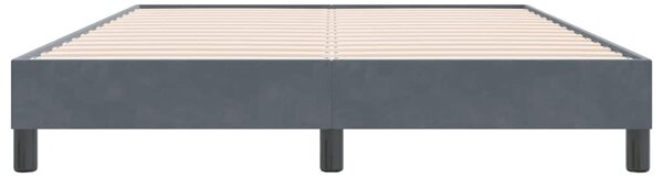 Postel Box Spring bez matrace tmavě šedá 160x220 cm samet 3315880