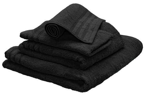 Kleine Wolke Ručník pro hosty Royal, 30 x 50 cm, 100 % bavlna (černá) (100251250010)