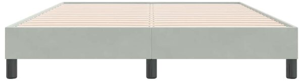 Postel Box Spring bez matrace světle šedá 140x220 cm samet 3315873