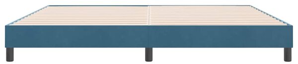 Postel Box Spring bez matrace Dark Blue 180x220 cm samet 3315889