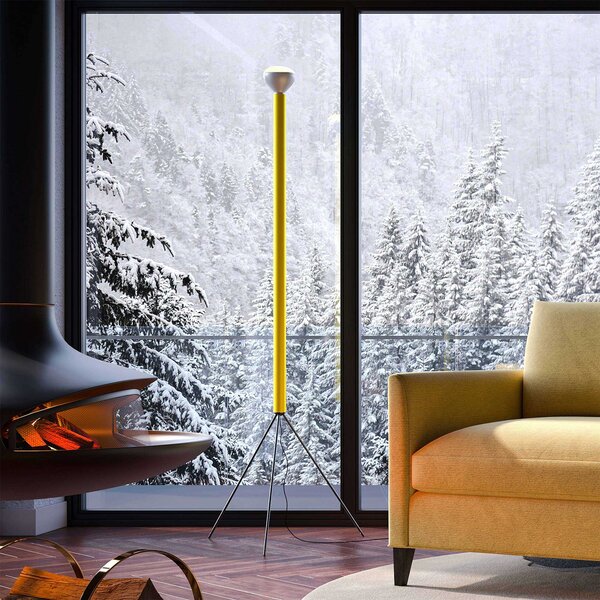 Flos Luminator E27 ikonická stojací lampa Bílá