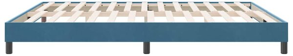 Postel Box Spring bez matrace Dark Blue 180x220 cm samet 3315889