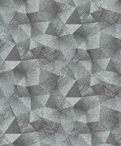 Vliesové tapety na zeď GMK 10216-10, rozměr 10,05 m x 0,53 m, diamanty 3D stříbrně šedé, Erismann