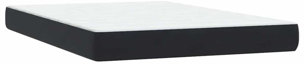 Box spring postel s matrací černá 160x210 cm samet 3317951