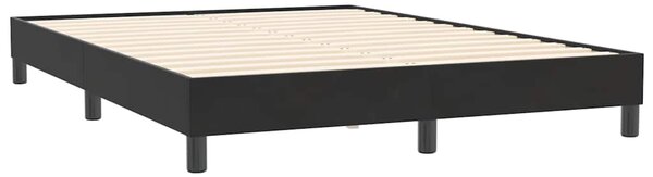 Box spring postel s matrací černá 160x210 cm samet 3317363