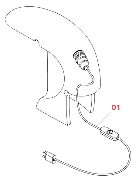 Flos Biagio E27 ikonická stolní lampa