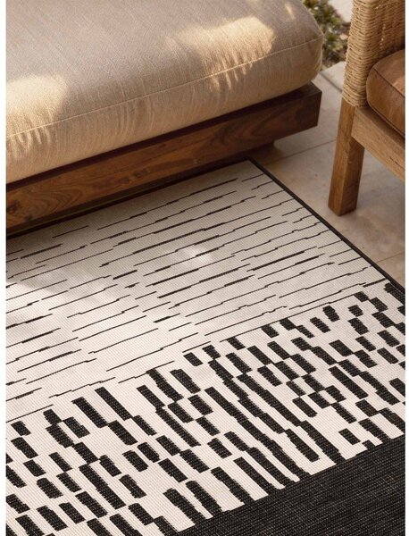 Černý/krémový vnitřní a venkovní koberec 120x170 cm Haringey Acacia – Ted Baker