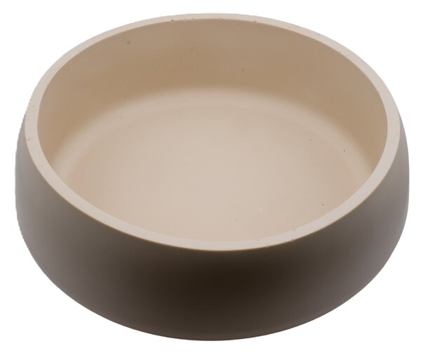 VOJA HOME Dekorativní mísa Beloria – kónická, Ø 19 cm Barva: Krémová hnědá (styl marble)