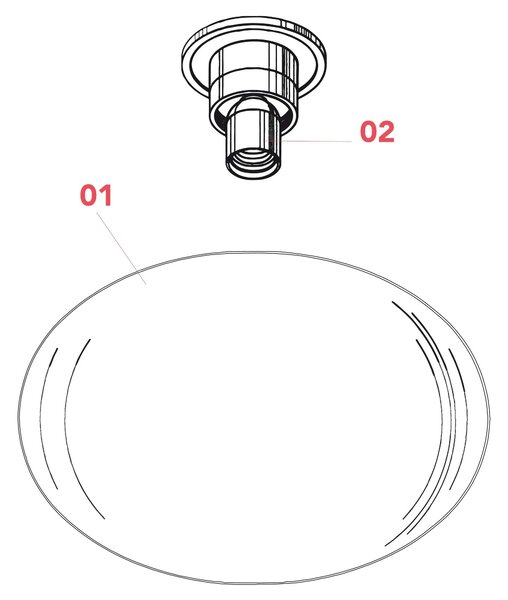 Flos Glo-Ball E27 stropní svítidlo Ø450mm