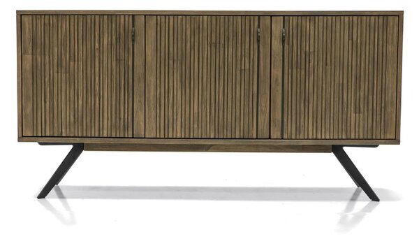 LivinHill Komoda Massa 160 cm z masivu hnědá/grafit