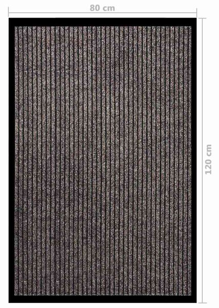 Rohožka pruhovaná béžová 80 x 120 cm 331603