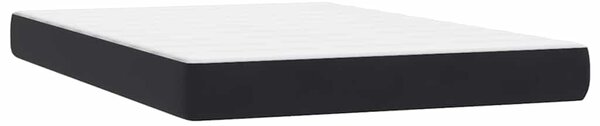 Box spring postel s matrací černá 160x210 cm samet 3316025