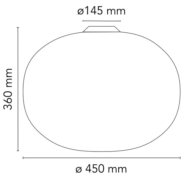 Flos Glo-Ball E27 stropní svítidlo Ø450mm