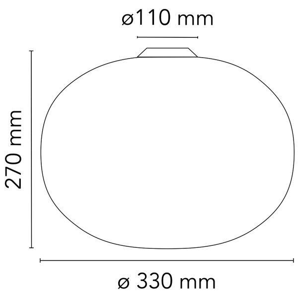 Flos Glo-Ball E27 stropní svítidlo Ø450mm