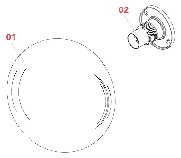 Flos Glo-Ball E27 stropní svítidlo Ø450mm