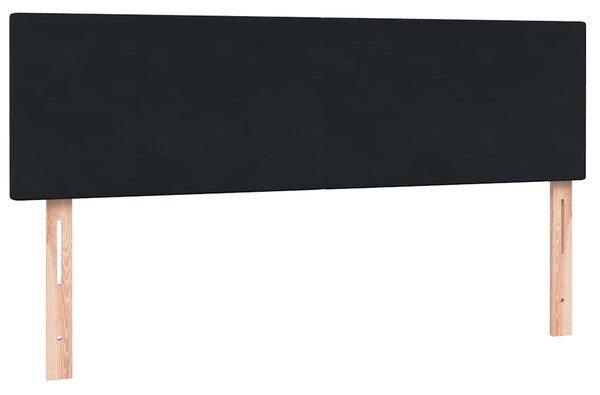 Box spring postel s matrací černá 160x210 cm samet 3316025