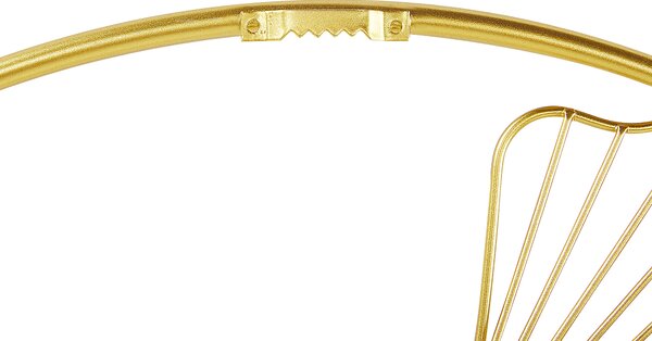Závěsná ozdoba Květina BISMUTH Kov 45 cm Zlatá
