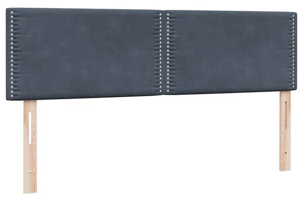 Box spring postel s matrací tmavě šedá 160x210 cm samet 3316120