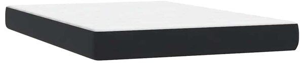 Box spring postel s matrací černá 160x210 cm samet 3316409