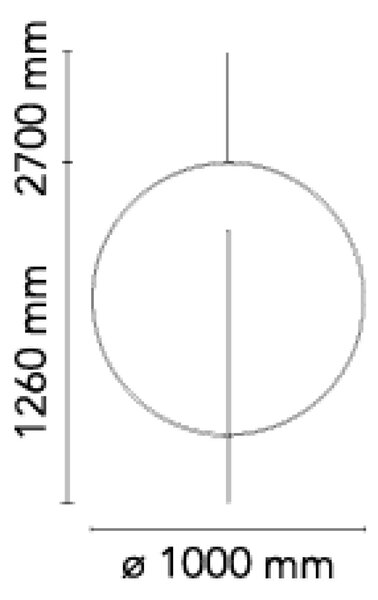 Flos Overlap E27 závěsné svítidlo z pryskyřice Ø1000mm