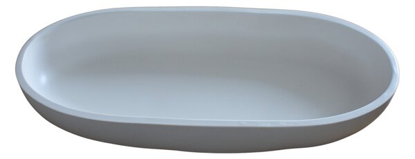 VOJA HOME Dekorativní mísa Zanoria – oválná, 29,5 × 12,5 cm Barva: Bílá