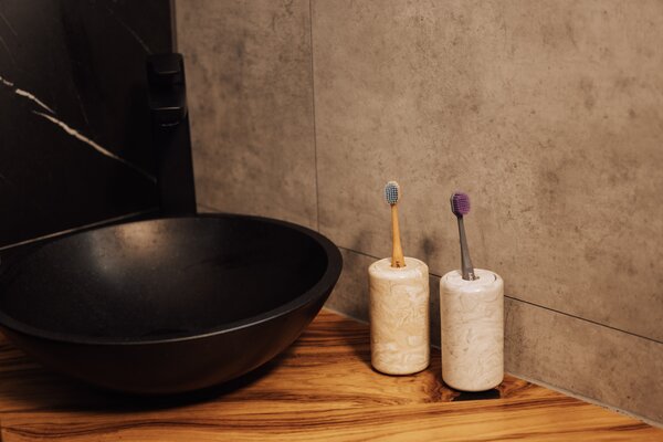 VOJA HOME Dóza Tempus kruhová malá s uzávěrem | marble design Barva: Světle šedá (marble)