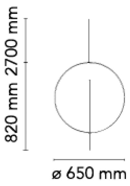 Flos Overlap E27 závěsné svítidlo z pryskyřice Ø1000mm