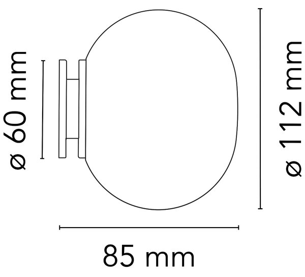 Flos Mini Glo-Ball G9 přisazené svítidlo IP44