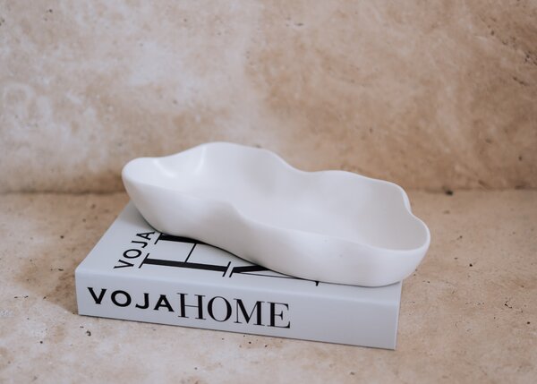 VOJA HOME Dekorativní mísa Taleva – 30×16 cm Barva: Bílá