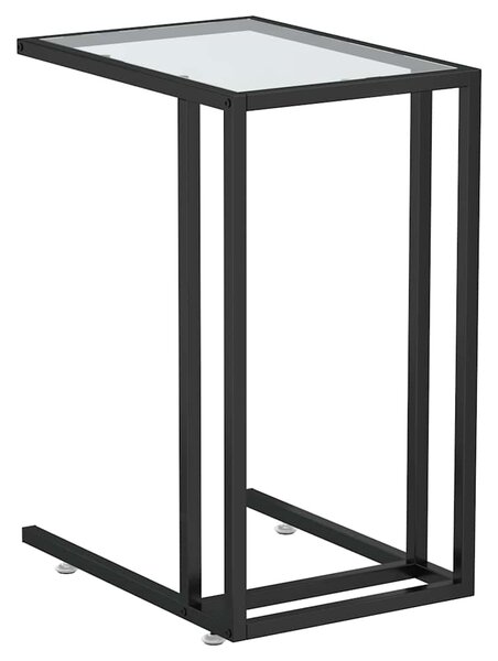 Stolek na notebook průhledný 50 x 35 x 65 cm tvrzené sklo 331649