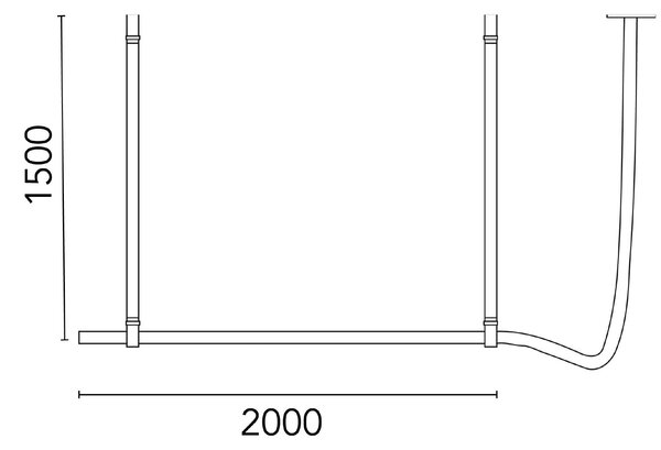 Flos Belt LED závěsné kožené svítidlo Hnědá
