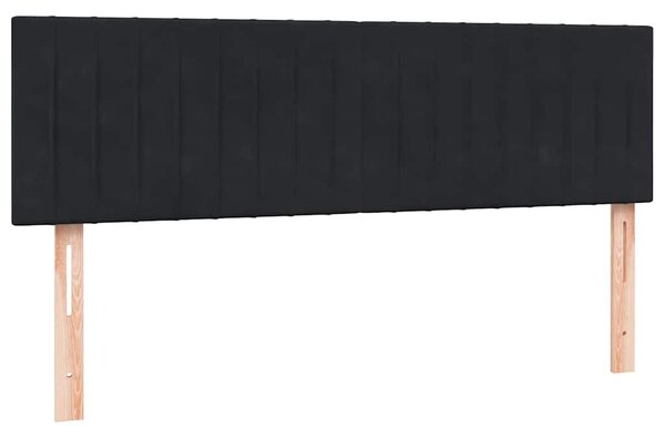 Box spring postel s matrací černá 160x210 cm samet 3316409