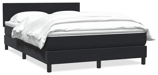 Box spring postel s matrací černá 160x210 cm samet 3316409