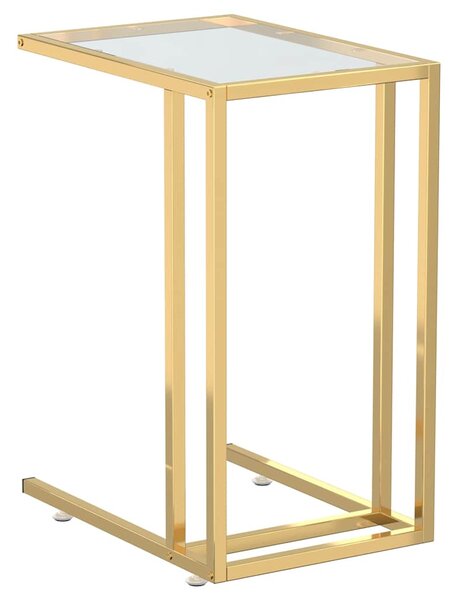 Stolek na notebook průhledný 50 x 35 x 65 cm tvrzené sklo 331645