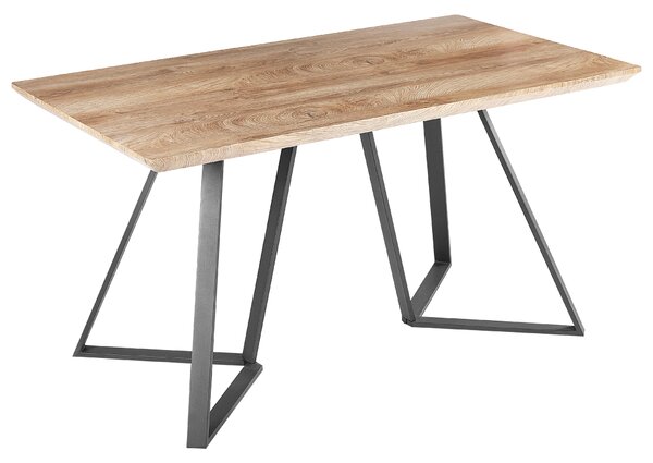 Jídelní stůl UPTON Světle hnědá 140 cm 80 cm