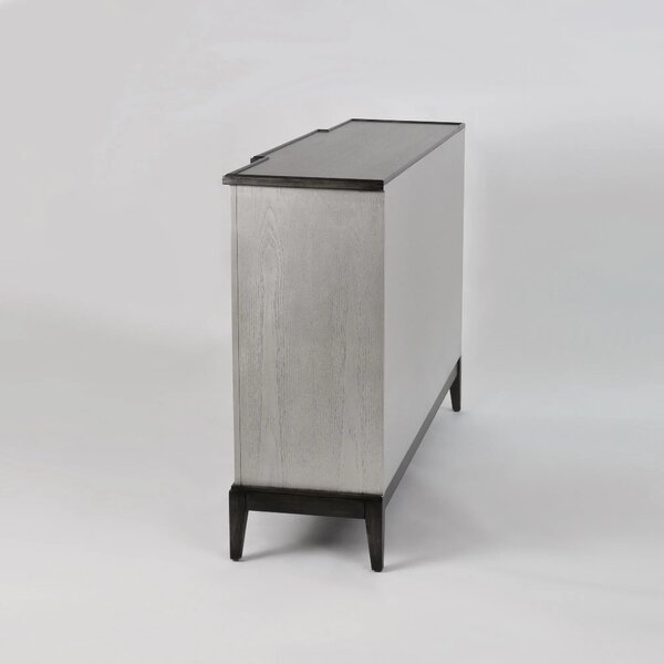 LivinHill Komoda Stilig ST504 152 cm z masivu šedá/zlatá