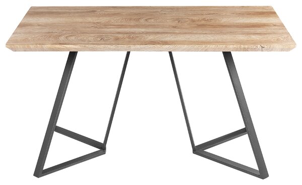 Jídelní stůl UPTON Světle hnědá 140 cm 80 cm