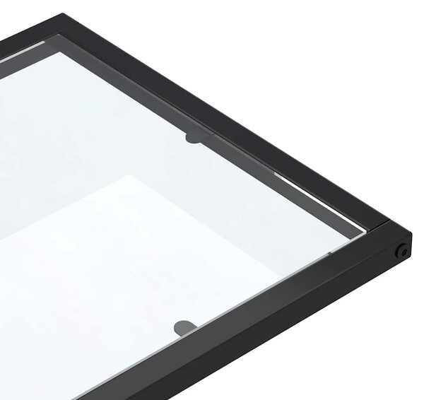 Stolek na notebook průhledný 50 x 35 x 65 cm tvrzené sklo 331649